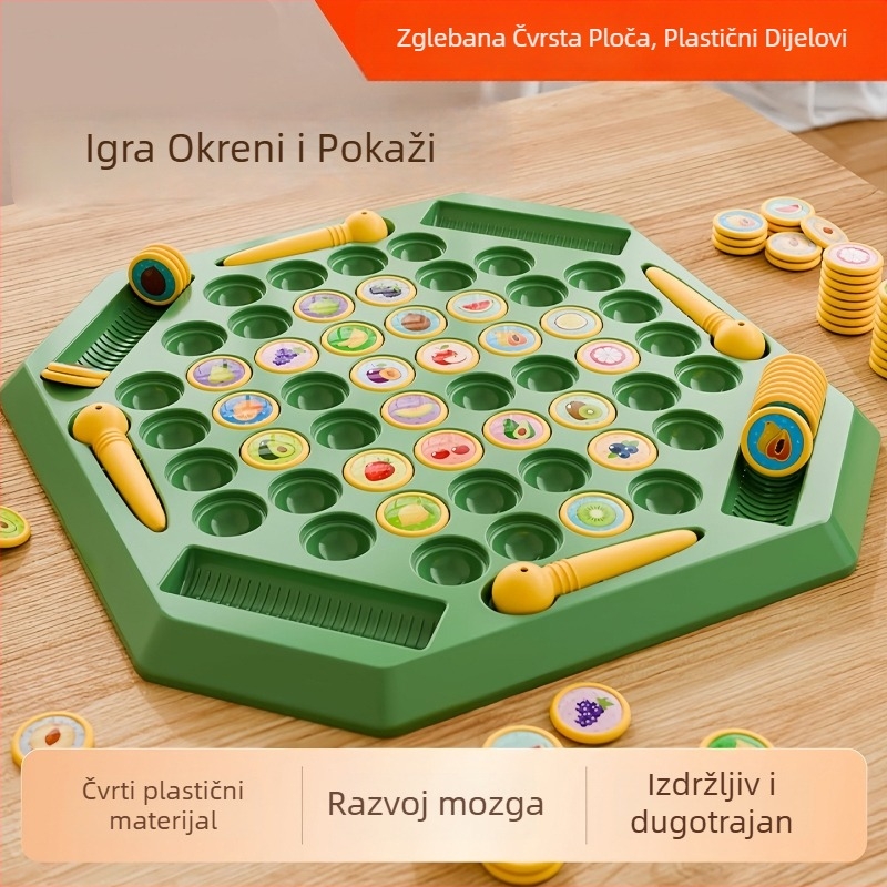 Igra memorije za dvoje — plastična edukativna slagalica s interaktivnim značajkama, podržava komunikaciju roditelj-dijete (14+)