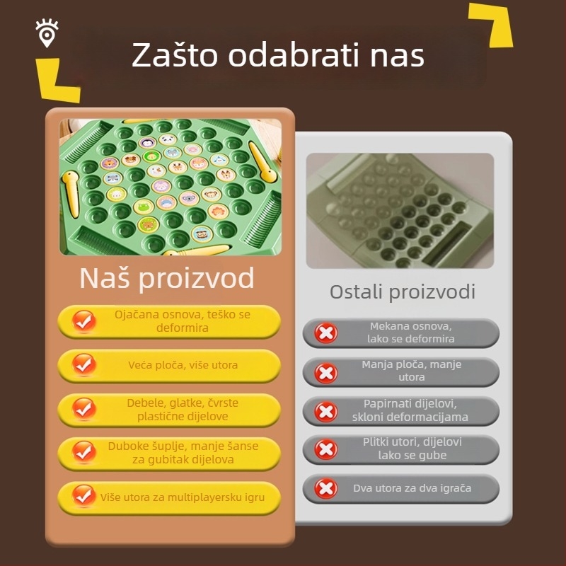 Igra memorije za dvoje — plastična edukativna slagalica s interaktivnim značajkama, podržava komunikaciju roditelj-dijete (14+)