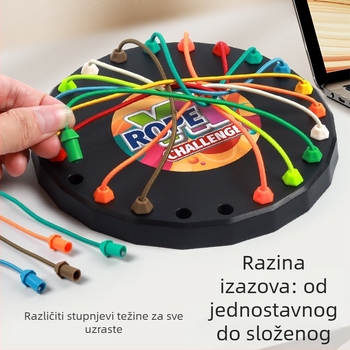 Izazov otpuštanja užeta – Stolna igra za razvoj logičkog razmišljanja i koncentracije, interaktivna obiteljska igra (plastična, za djecu 4–14 godina)