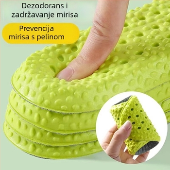 Uložak za cipele od pjene s dezodoracijskim učinkom, prozračan, upija znoj, ublažava udarce, povećava visinu, unisex, za različite vrste cipela