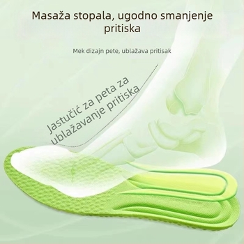 Uložak za cipele od pjene s dezodoracijskim učinkom, prozračan, upija znoj, ublažava udarce, povećava visinu, unisex, za različite vrste cipela