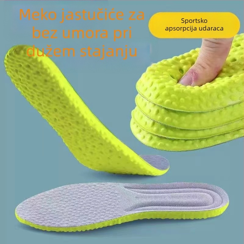 Uložak za cipele od pjene s dezodoracijskim učinkom, prozračan, upija znoj, ublažava udarce, povećava visinu, unisex, za različite vrste cipela