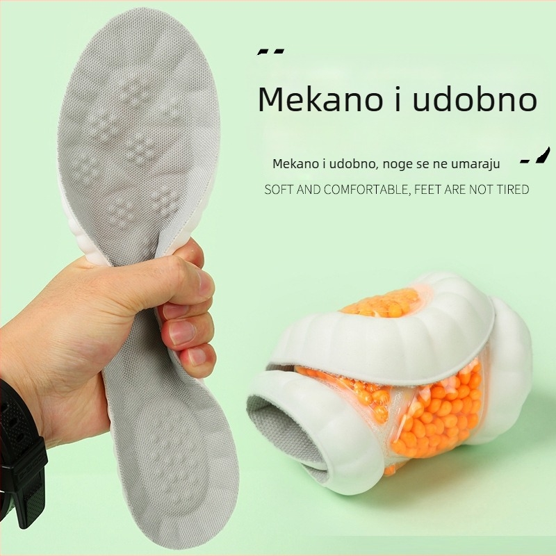 PU prozračni uložak za tenisice, casual i radne cipele — model Popcorn Invisible Inner Height, cijeli uložak