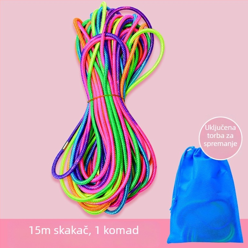Dječja gumena užad za skakanje — Materijal: guma, Visoka elastičnost, Izdržljivost, Duljina 5–20 m, Podrijetlo Zhejiang