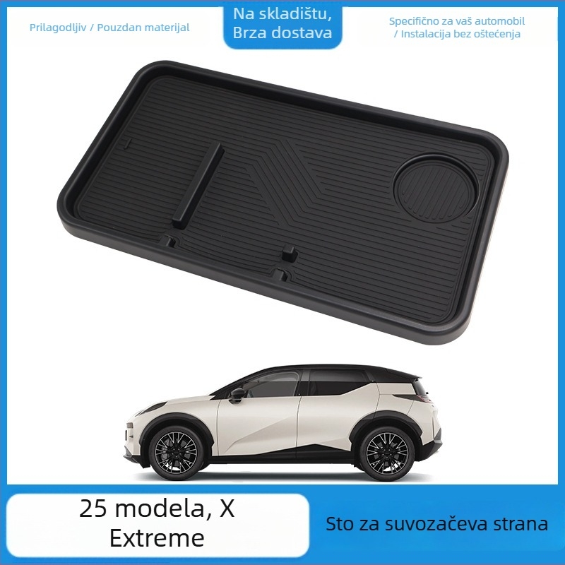 Prijenosni stol za unutarnji prostor automobila za prednje putničko sjedalo, ABS, kompatibilan s 25 modela ZEEKR X, mogućnost prilagođavanja