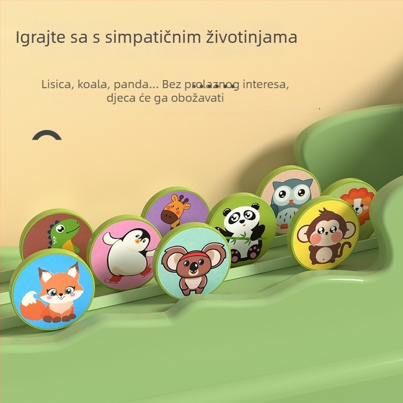 Igra stolna s logikom životinja za djecu — plast, rana edukacija, memorija, koncentracija i kognitivni razvoj, uzrast 4–6 godina.