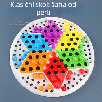 Plastična višenamjenska društvena igra s kuglicama – Dva u jedan, obiteljska interaktivna edukativna igra za uzrast 7–14