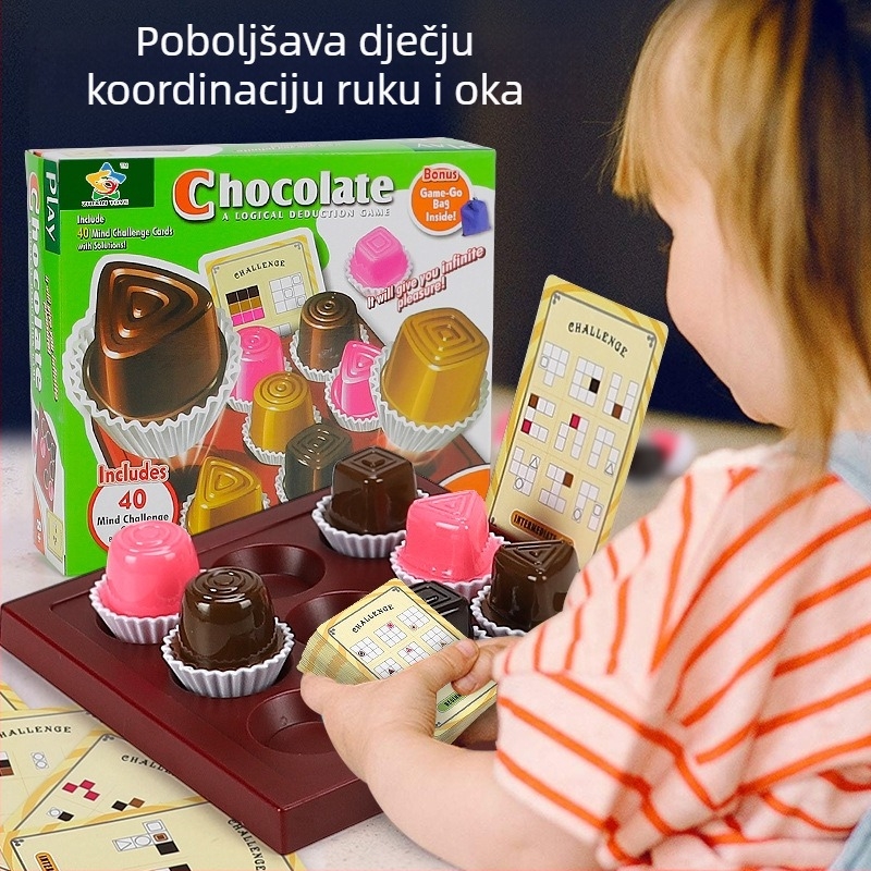 Igra šah za logičko razmišljanje — rana edukacija, plastični materijal, potiče intelektualni razvoj i koordinaciju ruka-oko.