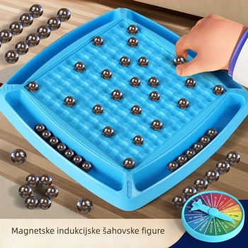 Magnetne borbene šahovske igre – interaktivna roditeljsko-dječja stolna igra, magnetska indukcija, za uzrast 4–14 godina, u šarenoj kutiji