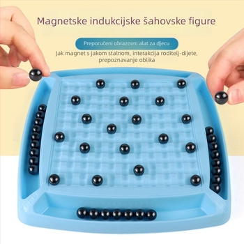 Magnetne borbene šahovske igre – interaktivna roditeljsko-dječja stolna igra, magnetska indukcija, za uzrast 4–14 godina, u šarenoj kutiji
