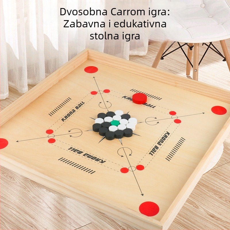 Drvena stolna šahovska puzzle igra za dvoje – stolna šahovnica, JM brend, razvoj vida i kognitivnih sposobnosti, koordinacija ruka-oko, interakcija roditelj-dijete
