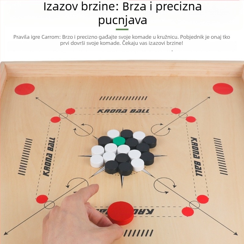 Drvena stolna šahovska puzzle igra za dvoje – stolna šahovnica, JM brend, razvoj vida i kognitivnih sposobnosti, koordinacija ruka-oko, interakcija roditelj-dijete
