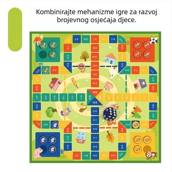 Pinwheel društvena igra: prijenosna za djecu 4–6 godina; materijal: papir; značajke: brojanje, zabavna pismenost i obiteljska interakcija; pakiranje: šarena kutija.
