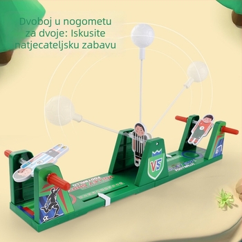 RENBO Stolna igra s ljuljačkom nogometom i košarkom za dva igrača – obiteljska interaktivna obrazovna igračka (plastika)