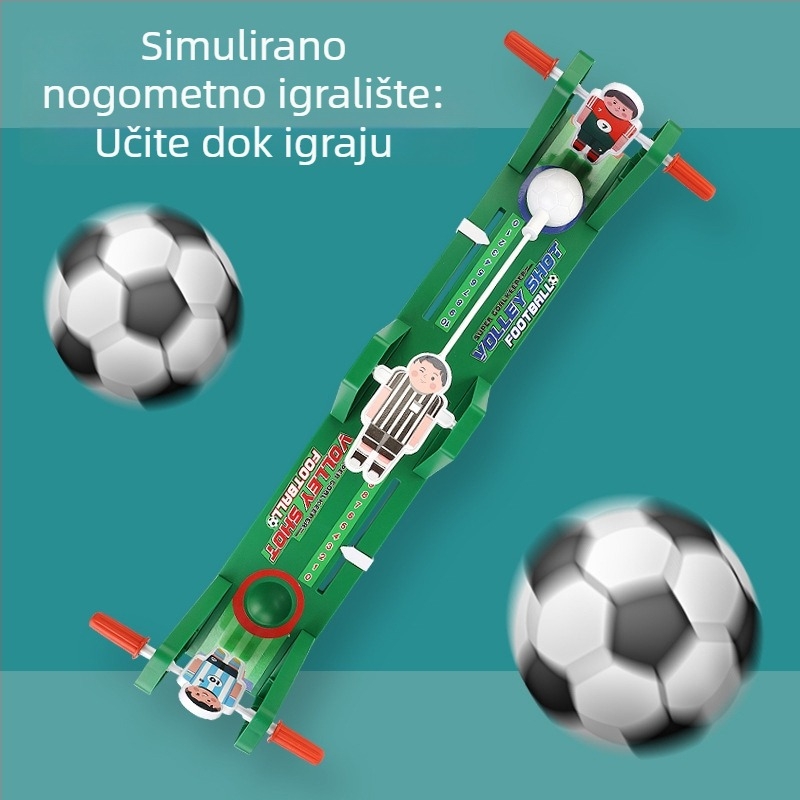 RENBO Stolna igra s ljuljačkom nogometom i košarkom za dva igrača – obiteljska interaktivna obrazovna igračka (plastika)