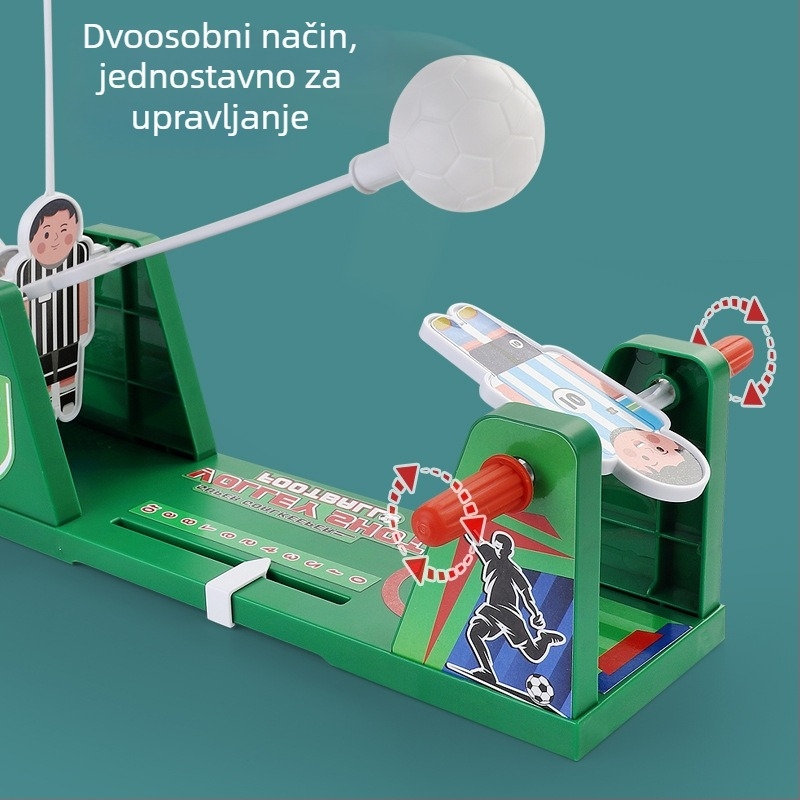 RENBO Stolna igra s ljuljačkom nogometom i košarkom za dva igrača – obiteljska interaktivna obrazovna igračka (plastika)