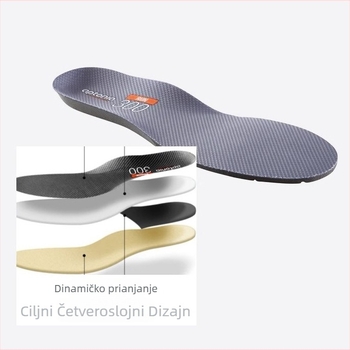 Sportska uložak | prozračan, upija znoj, apsorpcija udara, podpora luka | Model FH-079, Osley, cijela uložak, pogodan za tenisice, kožne cipele, čizme, casual obuća