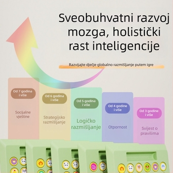 Dvoje-igračka dječja stolna igra: životinjski flip šah – edukativna igra za logičko razmišljanje, ABS materijal, brend Le zai, uzrast 0–14