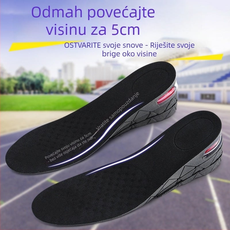 Unutarnji podizač visine, jastučić za apsorpciju udara s zračnim jastučićem, PVC, model 8860, cijeli uložak za casual cipele