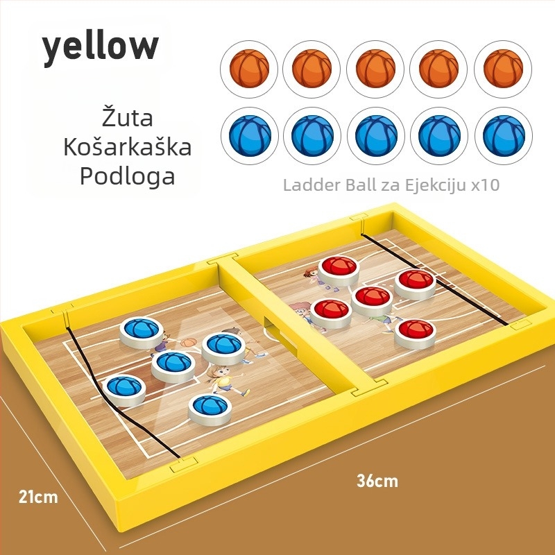 Stolna višestruka igra: košarka, nogomet, hokej na ledu i šah; plastična konstrukcija; za djecu 7–14 godina; potiče koordinaciju ruka-oko i razvoj kognitivnih sposobnosti