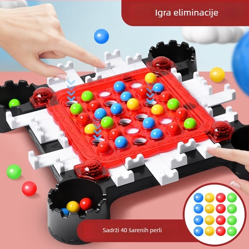 Igra s plastičnim šarenim perlicama – edukativna igra za roditelje i djecu, razvija koordinaciju ruka-oko, kognitivne vještine i interaktivnu komunikaciju