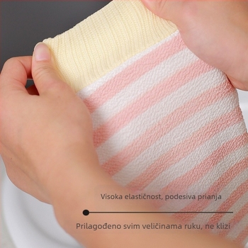 Dvostrano rukavica za piling za tuširanje – Snažan exfolijacijski alat za kućnu upotrebu, bezbolno piling tijela