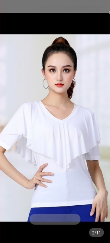 Ženski plesni top od mrežaste tkanine, kratkih rukava, za latino i square dance – nastup i vježba