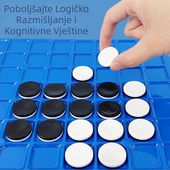 Edukativna društvena igra za djecu u stilu Othella — interaktivna obiteljska društvena igra na ploči, plastični materijal, uzrast 4–6 godina, razvoj intelekta