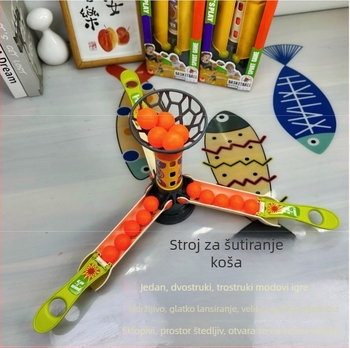 Zhenliu Plastna Stolna Edukativna Igra – Obiteljska interaktivnost, unutarnja i vanjska upotreba, Šah i kartični stil, Za uzrast 7–14 godina, s košarkaškom loptom koja skače