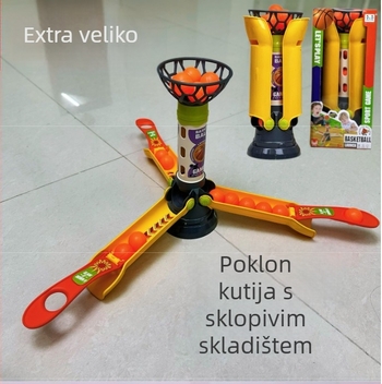 Zhenliu Plastna Stolna Edukativna Igra – Obiteljska interaktivnost, unutarnja i vanjska upotreba, Šah i kartični stil, Za uzrast 7–14 godina, s košarkaškom loptom koja skače