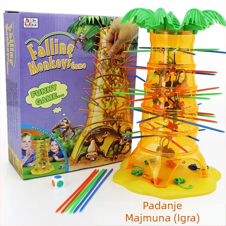 Gudan Majmun na stablu – Stolna puzzle igra, Plastika, za djecu 7–14 godina, interaktivno razvija kognitivne vještine