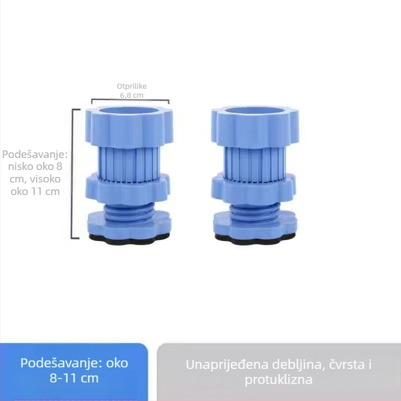 Podloga za noge perilice rublja – protuklizna, protishok, podizna podloga za uređaje s nogama do 4.7 cm (moderni minimalistički dizajn)