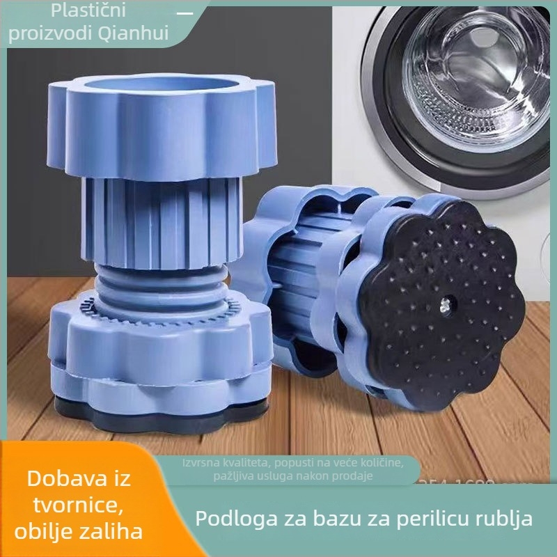 Podloga za noge perilice rublja – protuklizna, protishok, podizna podloga za uređaje s nogama do 4.7 cm (moderni minimalistički dizajn)