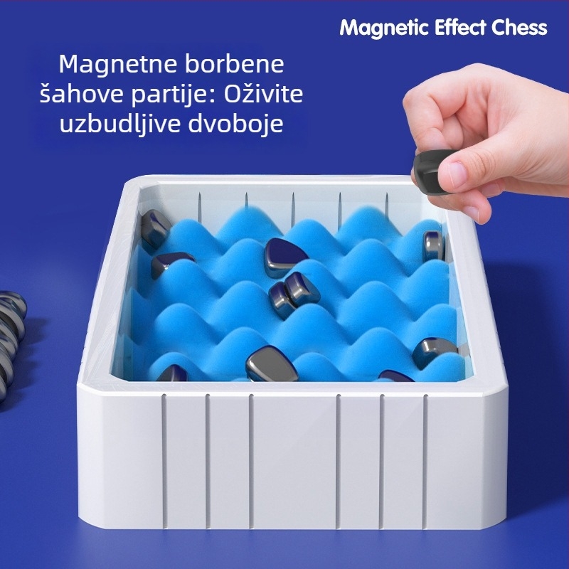 Magnetska šahovska ploča za koncentraciju i logičko razmišljanje – plastična magnetska šahovska igra, brend Xuncai, uzrast 7–14 godina, magnetska šahovska zagonetka