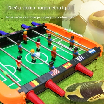 Stolni nogomet za dva igrača — plastična konstrukcija; za unutarnju upotrebu; dobna skupina 4–6, 7–14 i 15–35 godina; klasifikacija: stolni nogomet; 3C kategorija: druge igračke do 14 godina.