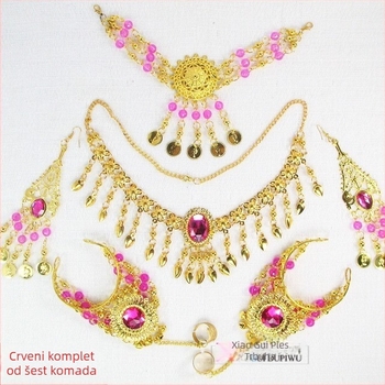 Headpiece za belly dance – metalni indijski ukras za glavu, Xiaogui, unisex, standardni lanac, metalni privjesak, zima 2024