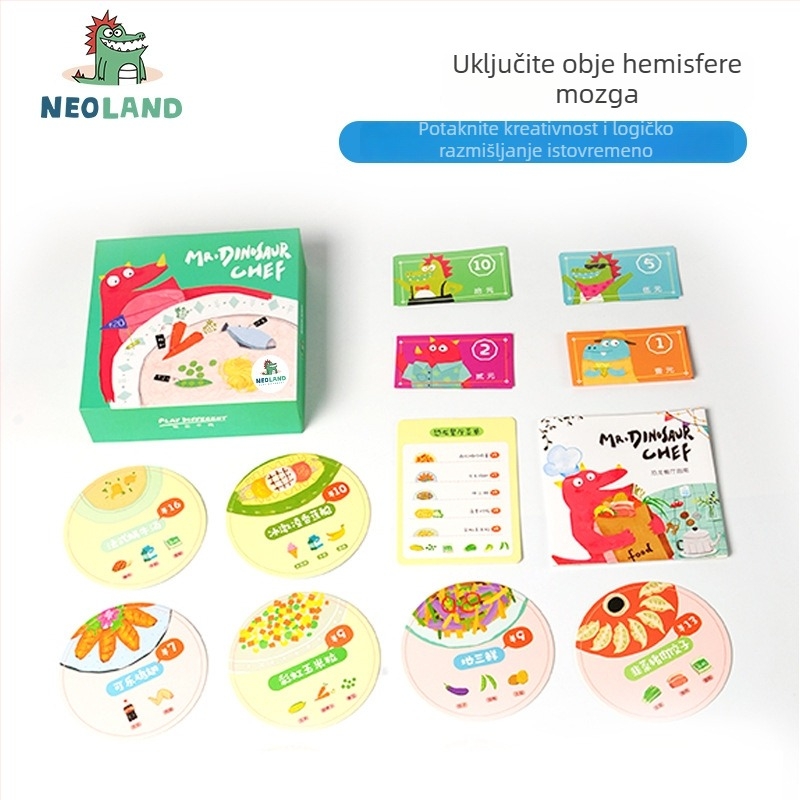 Stolna edukativna igra za interakciju roditelj-dijete, papirni materijal, igra sa životinjama i slaganje tornja, za uzrast 15–35
