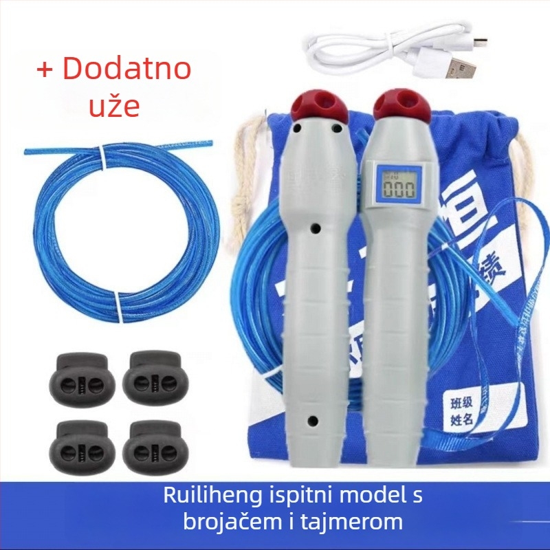 Čelična užad za skakanje s funkcijom brojanja za test tjelesne pripravnosti učenika osnovnih i srednjih škola