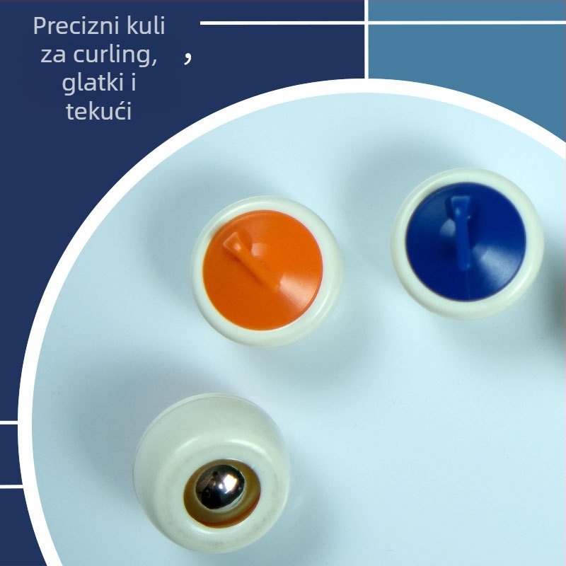 Stolni curling – obiteljska igra za unutarnje prostore, edukativna igra za djecu i odrasle, uzrast 7–14 godina