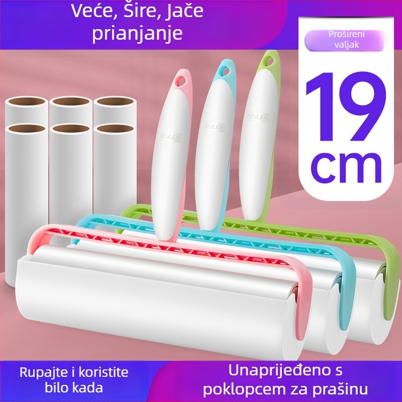 Ljepljivi valjak za dlake kućnih ljubimaca — Materijal: silikonski bijeli papir; ljepilo na bazi topljivog otapala; Marka: Man Jieli; Kategorija: ljepilni valjak za dlake