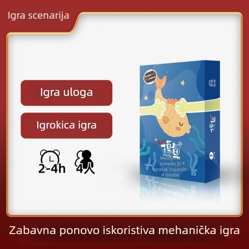 Stolna igra za 4 igrača: misterij ubojstva sa scenarijem, bez voditelja, uloge, interaktivna zabava za druženje (Materijal: Papir)