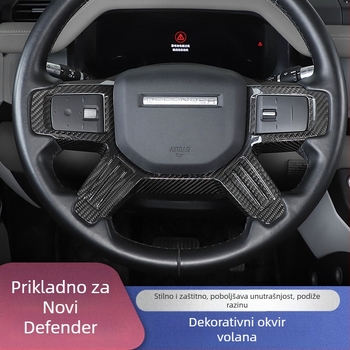 Za Land Rover Defender 90/110 (2020-2024) dekorativni okvir za tipke na upravljaču u unutrašnjosti — plastične magnetske naljepnice