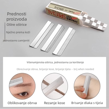 Brijač za obrve za žene – Tiger Secretary nehrđajući čelik, brijač i trimer za obrve