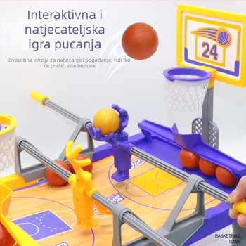Plastična stolna igra za dva igrača s gađanjem – edukativna unutarnja sportska igra za djecu 7–14 godina