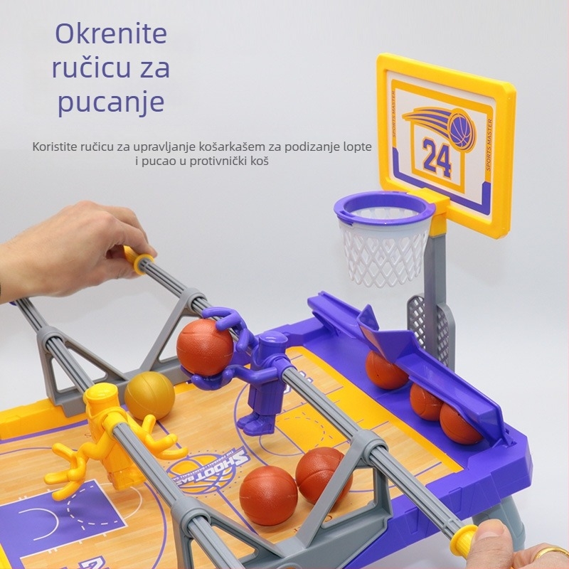 Plastična stolna igra za dva igrača s gađanjem – edukativna unutarnja sportska igra za djecu 7–14 godina
