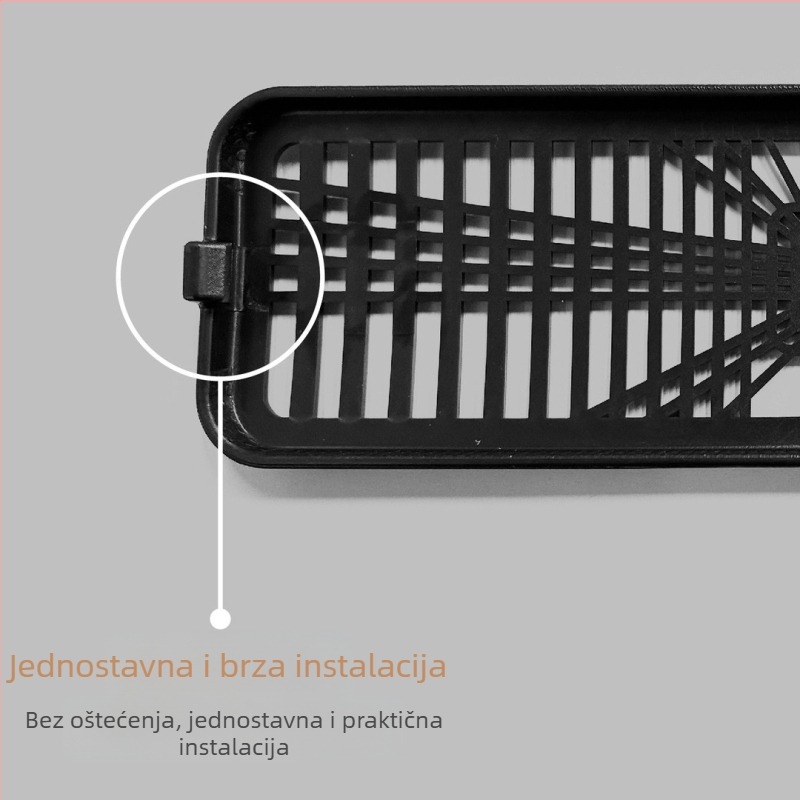 Maska izlaza zraka za stražnji dio Tesla Model Y/3, ABS, snap-on ugradnja, unutarnja ploča vrata