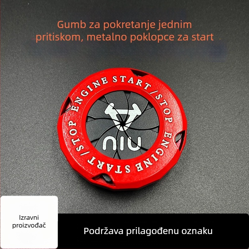Zaštitni poklop za rupu za ključ s rotacijom – aktivacija jednim gumbom, metalna konstrukcija, prilagodba obrade, ispis logotipa