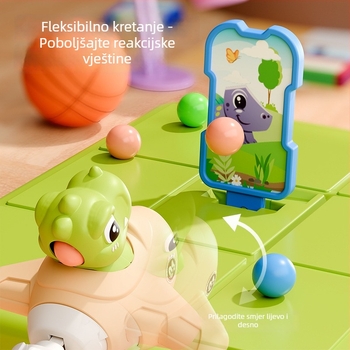 Stolna pinball igra s bacanjem kuglica — 2 igrača, stolna verzija, plastična konstrukcija, za djecu 4–6 godina