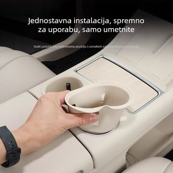 Silikonska podloga za središnju konzolu — Zhijie R7-central water coaster, unutarnji dodaci, ugradnja klikom