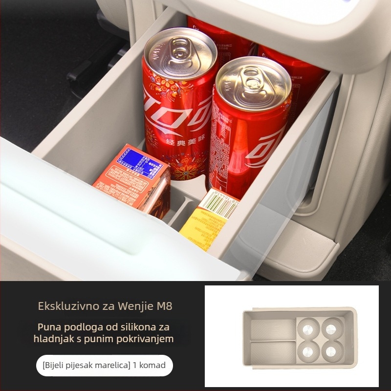 Silikonska unutarnja podloga za središnju konzolu Wenjie M8 – Marka Control ze, Model Wenjie M8 all-inclusive silicone mat, Materijal silikon, Ugradnja snap-on